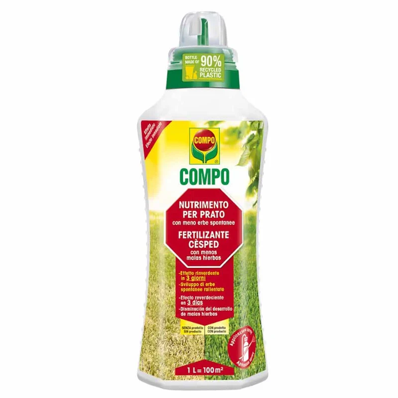 Concime liquido COMPO per prato pulito meno erbe spontanee 1 litro
