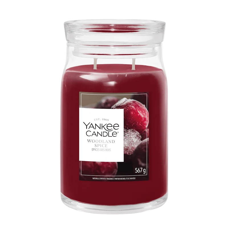 Candela Woodland Spice 567g Rosso YANKEE CANDLE