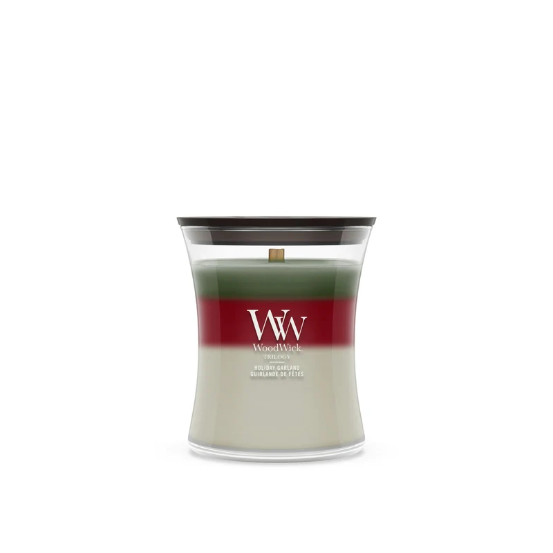 Candela Profumata Holiday Garland Trilogy 275g Multicolore WoodWick