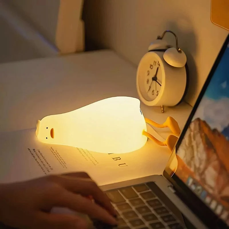 Silicone Night Light with Touch Control Rechargeable Battery Powered Animal Design