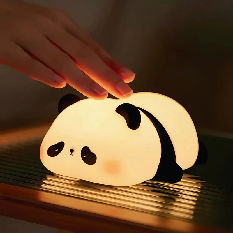 Silicone Night Light with Touch Control Rechargeable Battery Powered Animal Design