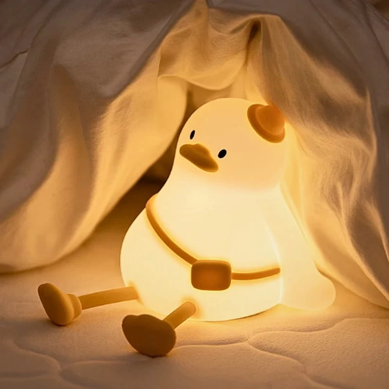Silicone Night Light with Touch Control Rechargeable Battery Powered Animal Design