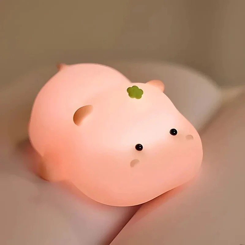 Silicone Night Light with Touch Control Rechargeable Battery Powered Animal Design