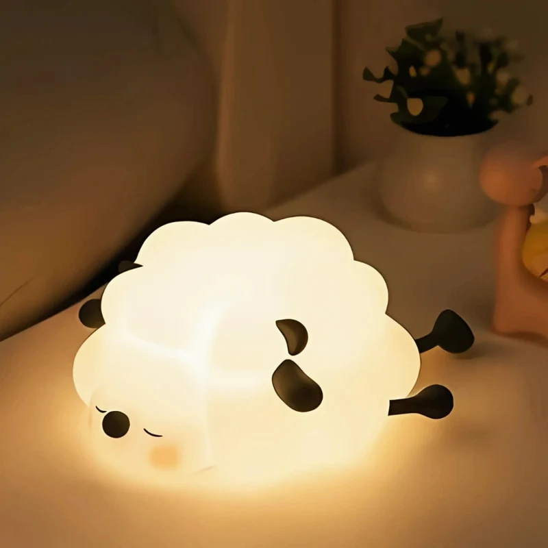 Silicone Night Light with Touch Control Rechargeable Battery Powered Animal Design