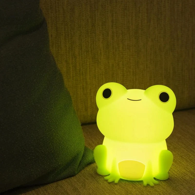 Silicone Night Light with Touch Control Rechargeable Battery Powered Animal Design