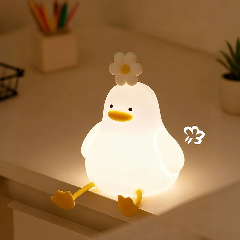 Silicone Night Light with Touch Control Rechargeable Battery Powered Animal Design