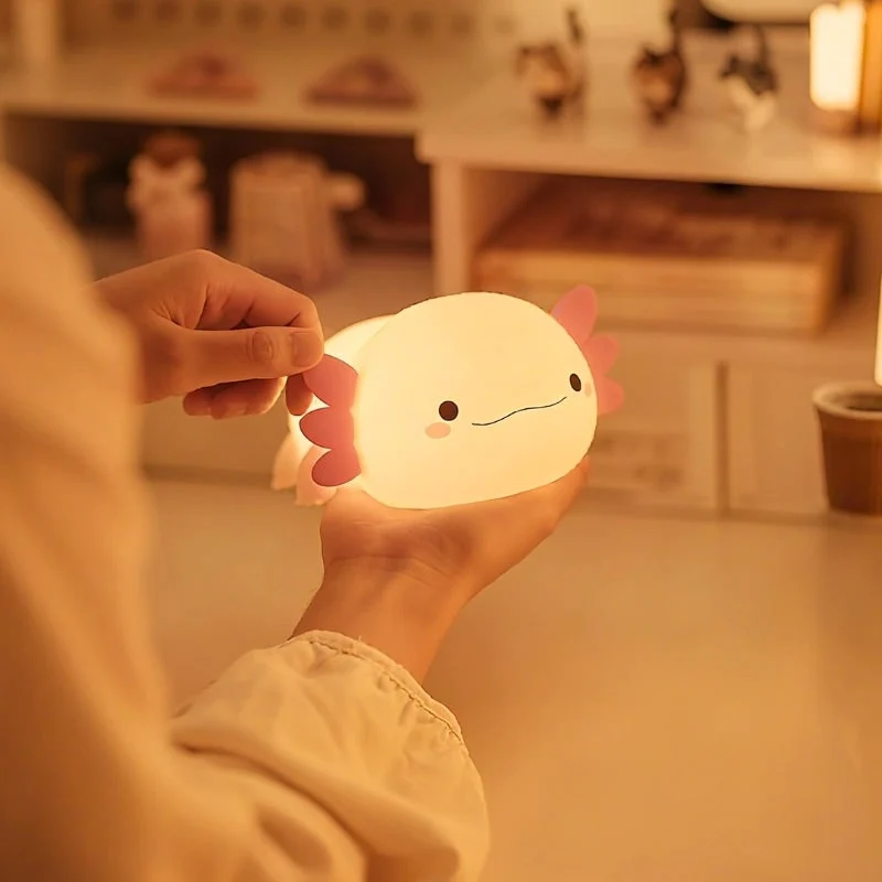 Silicone Night Light with Touch Control Rechargeable Battery Powered Animal Design