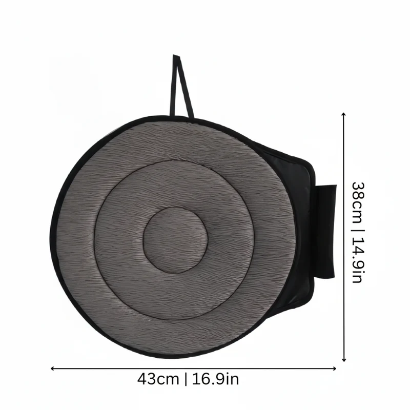 Desk Chair Seat Cushion with 360° Swivel Rotation and Soft Padded Support