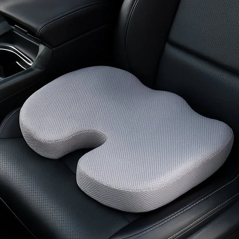 Desk Chair Seat Cushion with Memory Foam and Pressure Relief for Office and Car