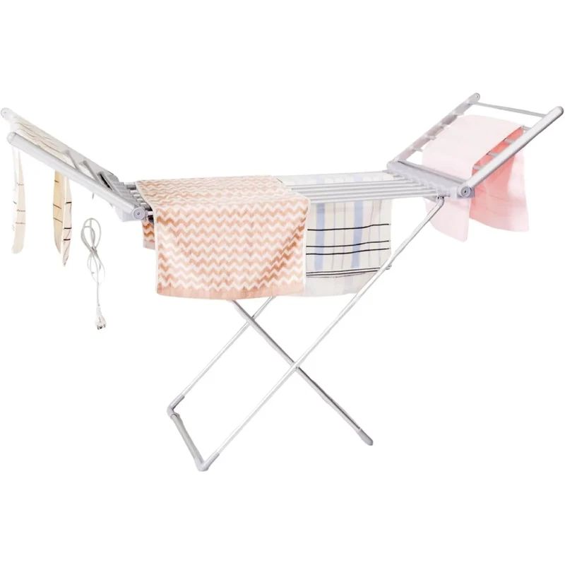 Compact Heated Clothes Dryer Foldable Indoor Drying Rack