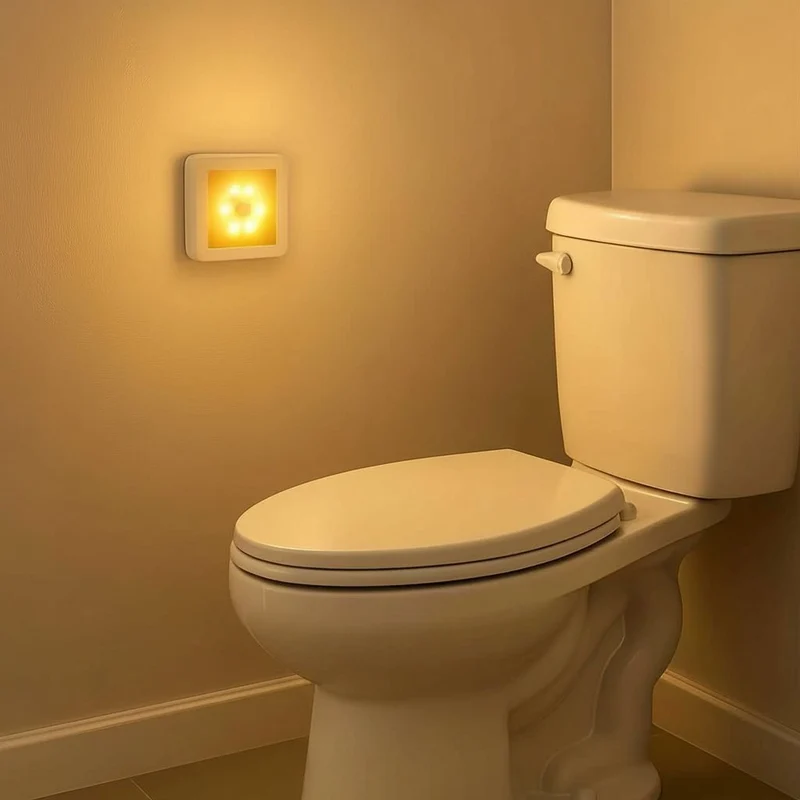 Motion Sensor Light with 6 LED Beads Battery Operated Wall Mounted Night