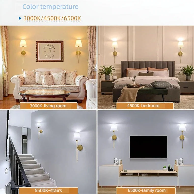 Battery Operated Sconces with Remote Control Wireless Fabric Shade Wall Lamps Set of 2