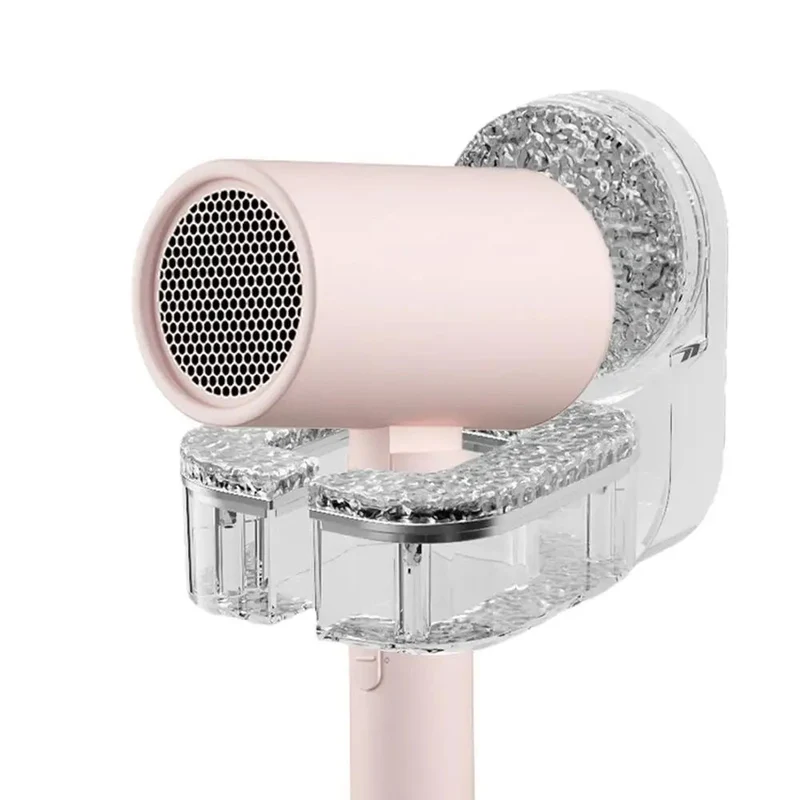 Wall Mounted Hair Dryer Holder with Suction Cup and No-Drill Installation