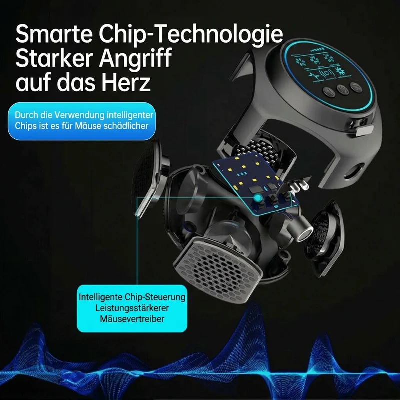 Ultraschall Wespen, Bienen & Mäuse Vertreiber | 360 Grad Schädlingsabwehr für Haus und Terrasse | Schallwacht