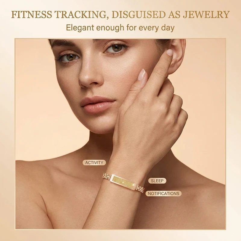 Fitness Tracker Dames – Stappenteller, Slaapregistratie & Elegant Design