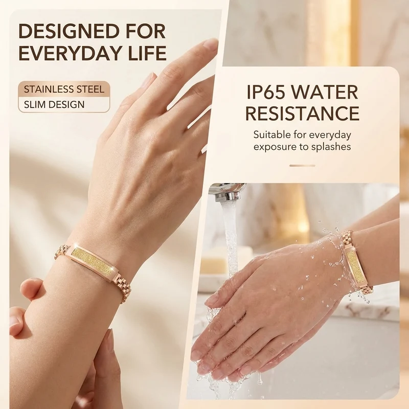 Fitness Tracker Dames – Stappenteller, Slaapregistratie & Elegant Design