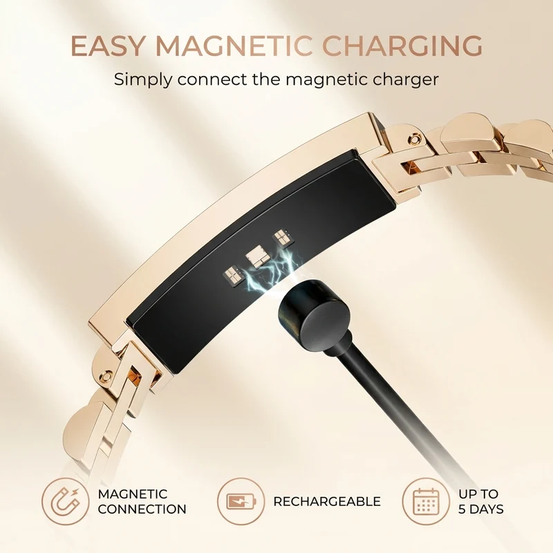 Fitness Tracker Dames – Stappenteller, Slaapregistratie & Elegant Design