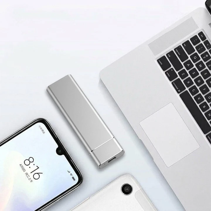 Externe SSD 64GB – USB-C & Compacte Aluminium Behuizing