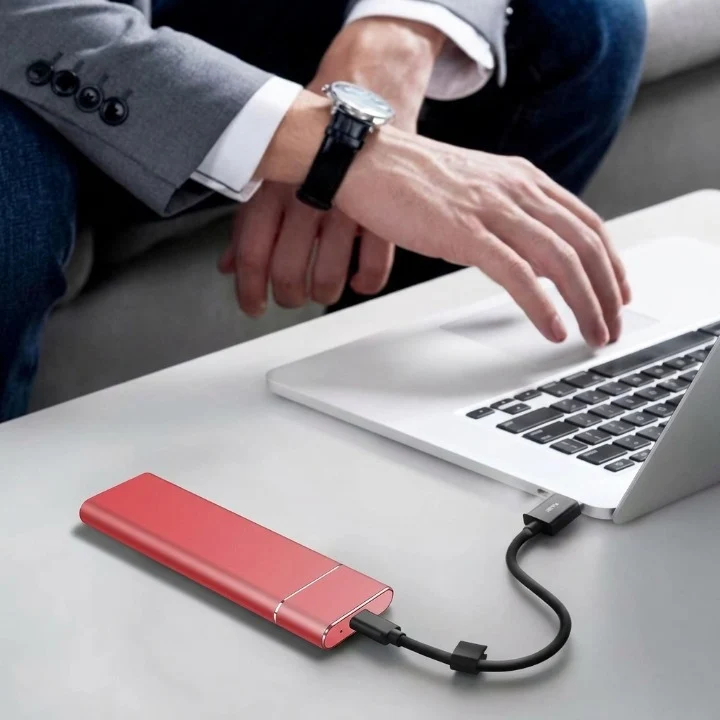 Externe SSD 64GB – USB-C & Compacte Aluminium Behuizing
