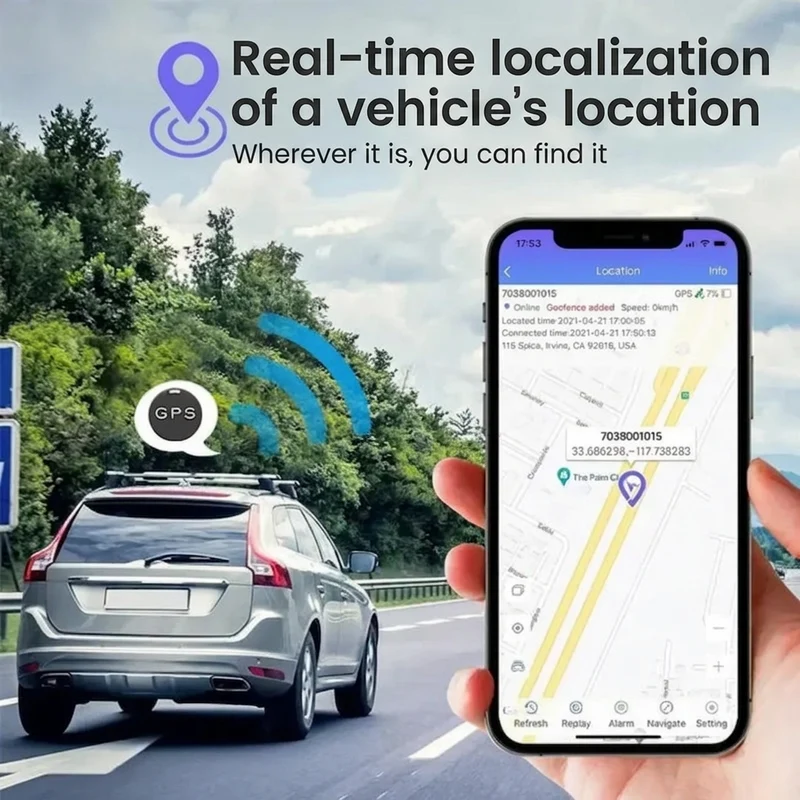 GPS Tracker – Magnetisch Design, App-Tracking & Zoekalarm