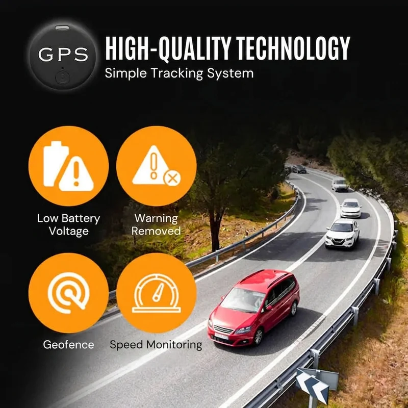 GPS Tracker – Magnetisch Design, App-Tracking & Zoekalarm