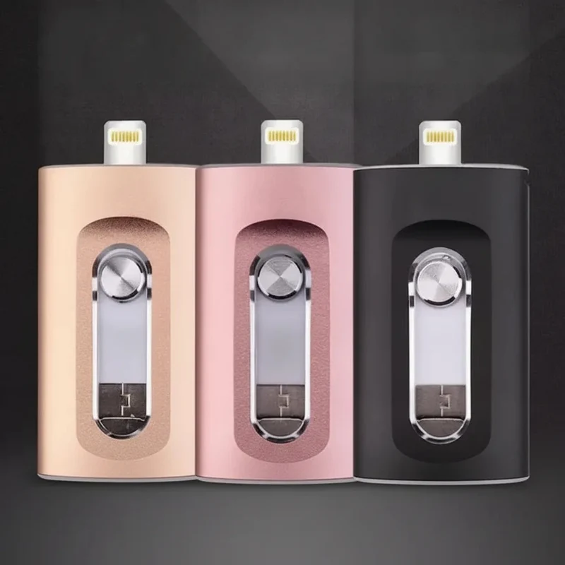 USB Stick 256GB – 3-in-1 Opslag voor iPhone, Smartphone & PC