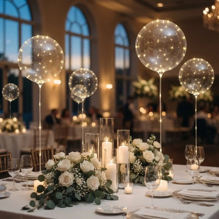 LED Ballonnen – 10 Stuks met Lichtsnoer voor Feesten & Bruiloften