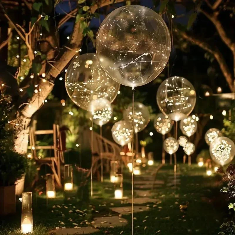 LED Ballonnen – 10 Stuks met Lichtsnoer voor Feesten & Bruiloften