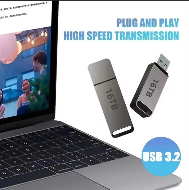 USB-Stick 64 GB – Metalen Opslag met USB 3.2 & Compact Design