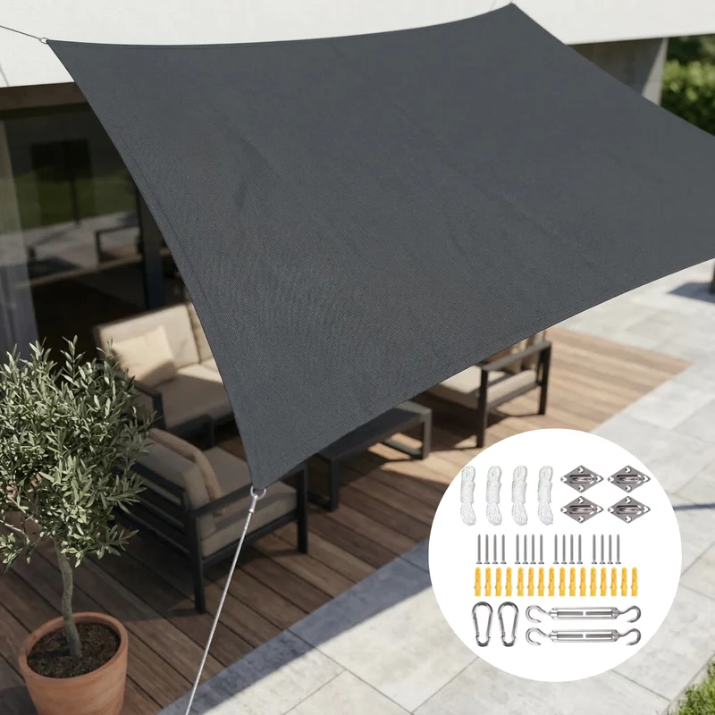 Schaduwdoek – Waterbestendig Rechthoekig Doek met UV-Bescherming