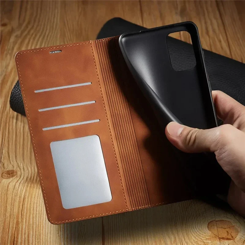 Samsung Telefoonhoes – Lederlook Flip Cover met Magnetische Sluiting