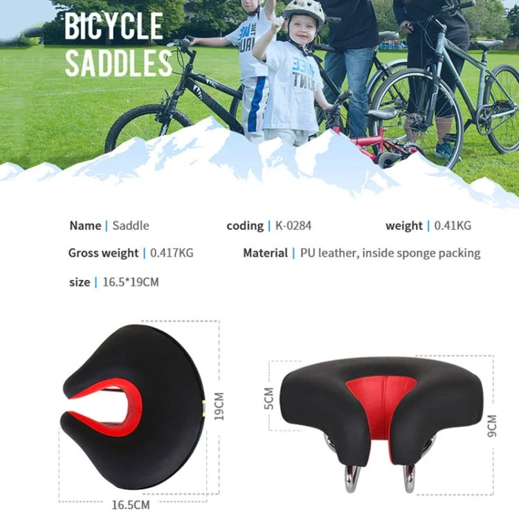 Neusloos Fietszadel – Ergonomisch Design met Zachte Schokdemping