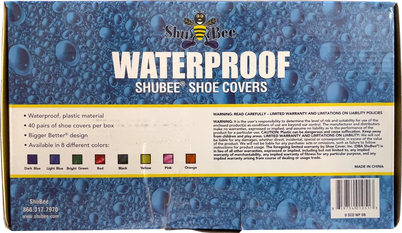 ShuBee Waterproof Shoe Cover - Dark Blue