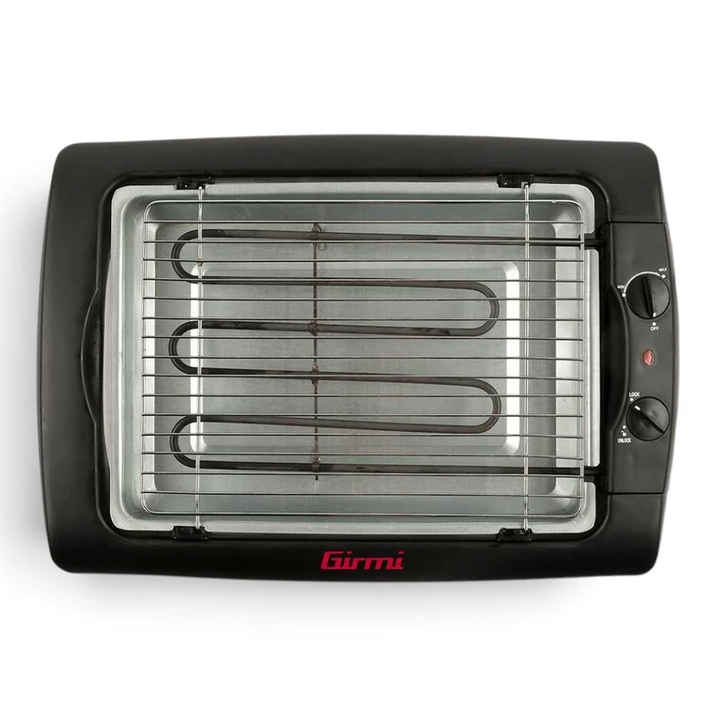 Barbecue elettrico 2000W con griglia in acciaio corazzato e termostato regolabile BQ12