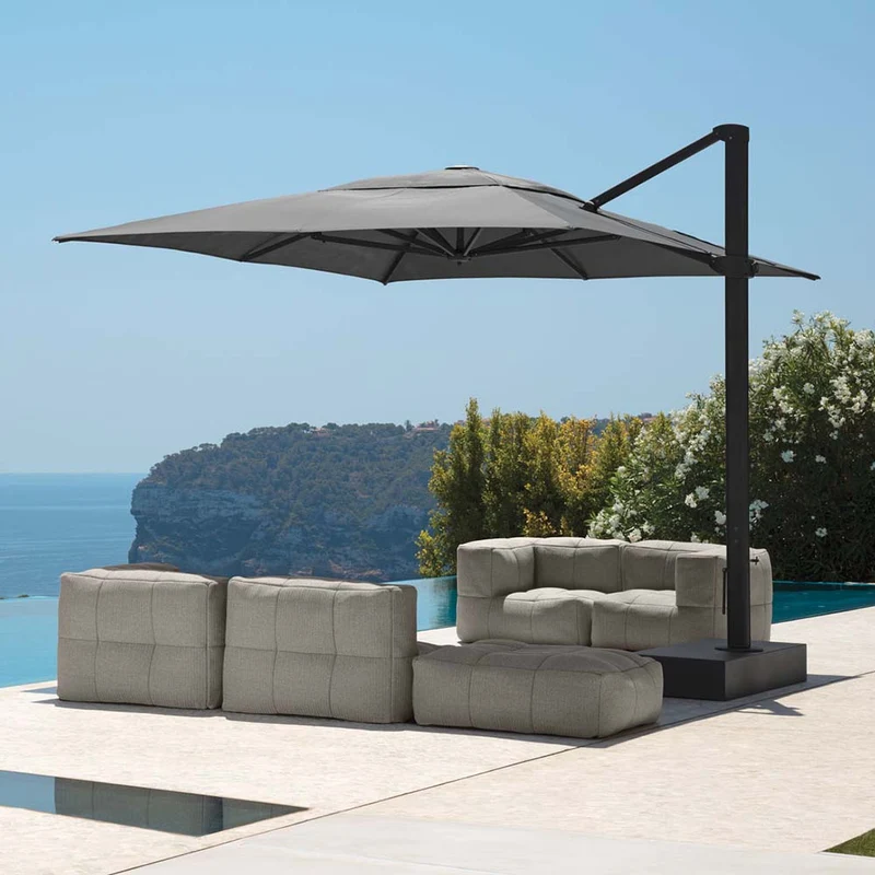 Ombrellone retrattile Athena Tortora 3x4m Talenti