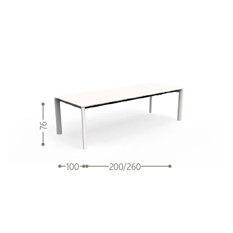 Tavolo allungabile Milo Grafite 200/260x100cm Talenti