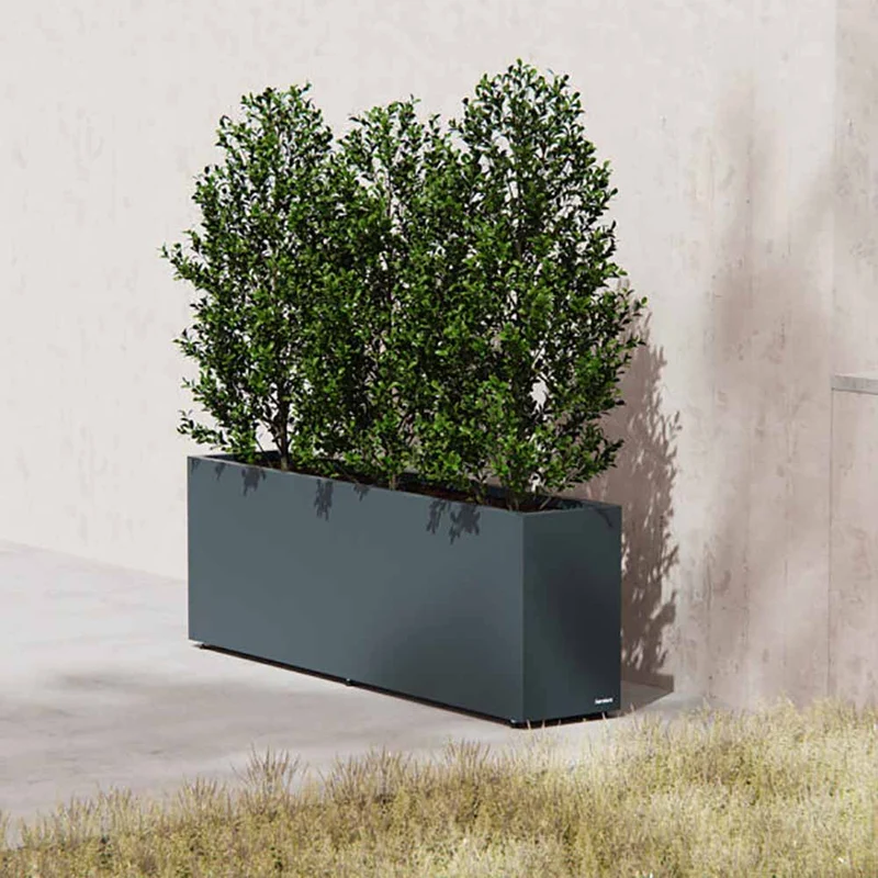Fioriera Herstera Metal Planter 30 Antracite 150x30x50cm 08972802