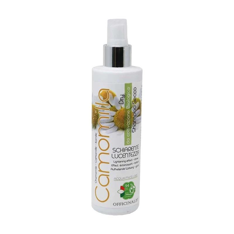 Shampoo a secco per cani e gatti alla Camomilla per manti chiari 250ml Officinalis