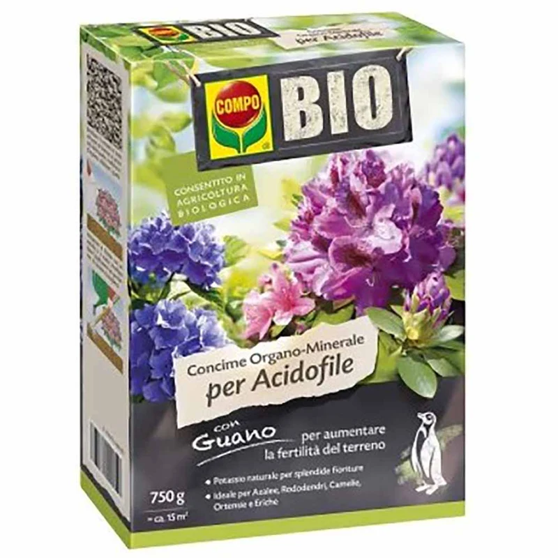 Concime Bio per acidofile con guano Compo 750g