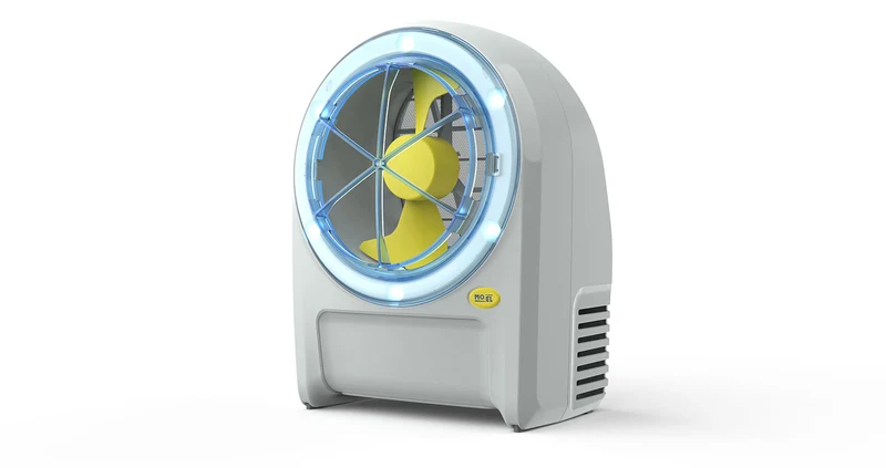 Trappola Insectivoro con Led Elettroinsetticida ad Aspirazione 6W Doppia Velocità