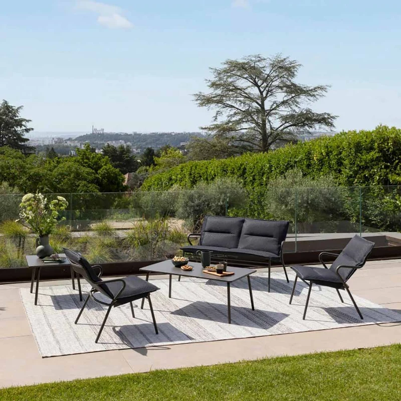 Poltrona bassa Lafuma Vence BeComfort grigio Dark Grey LFM5347.8902