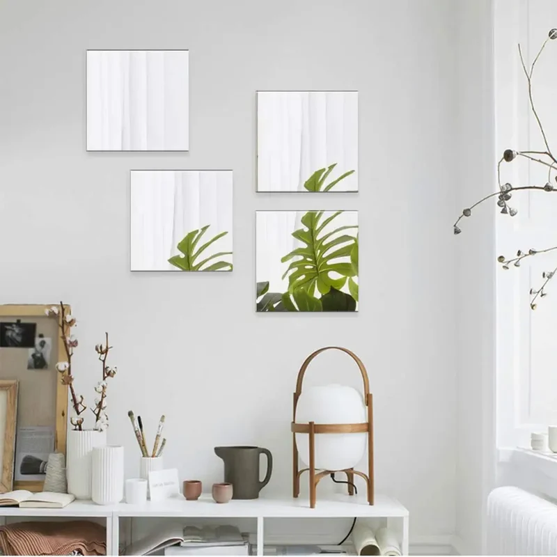 Autocollants Muraux Miroir 3D - Déco Moderne
