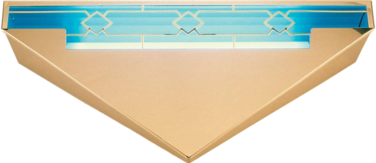 2002GT-T Flying Venus Polished Brass Glue Board Light Trap