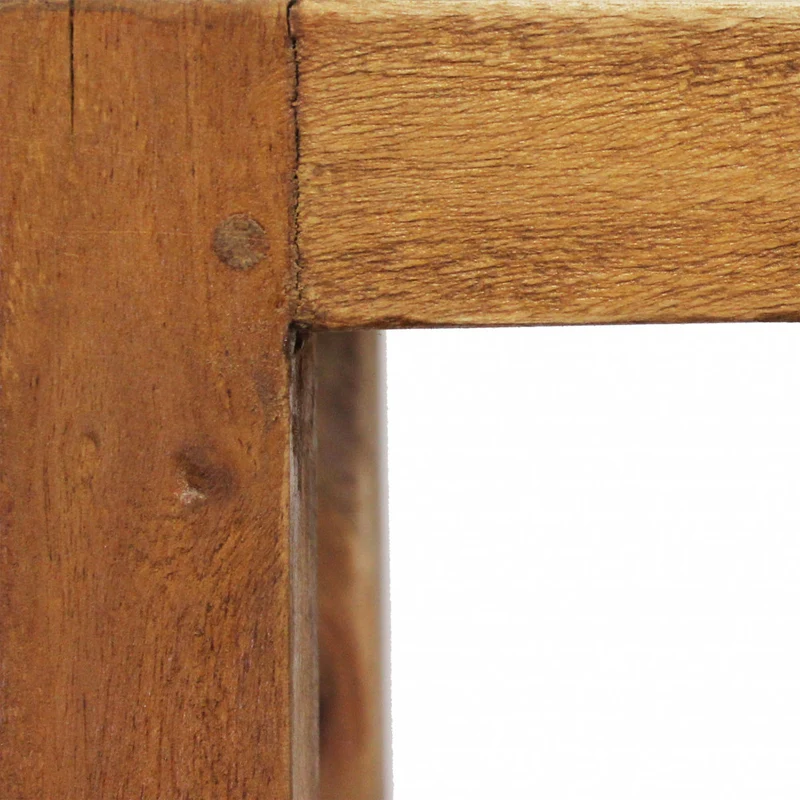 Fioriera piccola in legno riciclato fissa 18x18xH60 cm Cecilin