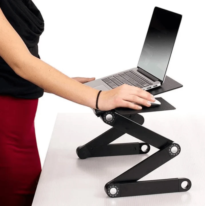 Support PC Portable Ergonomique - Réglable 360° - Confort & Santé