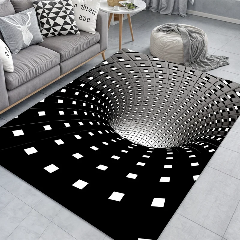 Tapis Illusion Géométrique - Déco Maison Moderne
