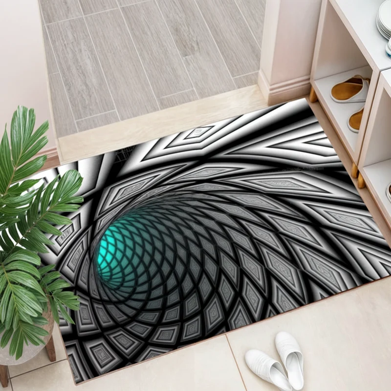 Tapis Illusion Géométrique - Déco Maison Moderne