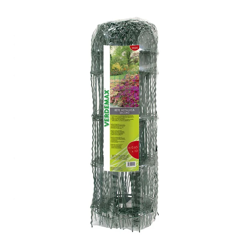 Rete per aiuole acciaio plastificato 10xH0,65m Verdemax V009020
