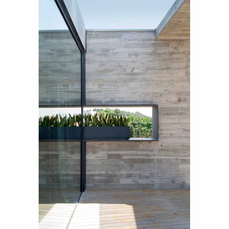 Fioriera Herstera Metal Planter Balcony antracite 80x25x25cm 08973802