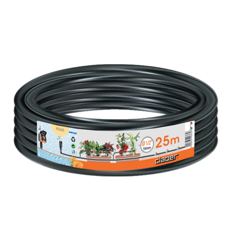 Tubo collettore 1/2"per impianti irrigazione 25 mt Claber